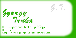gyorgy trnka business card